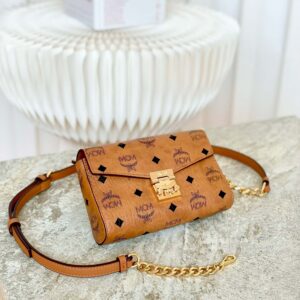 Túi MCM Small Millie Crossbody in Visetos Cognac