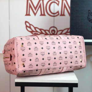 Túi MCM Traveler Weekender Bag in Visetos Pink