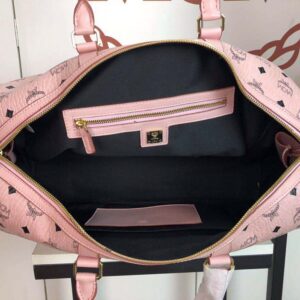 Túi MCM Traveler Weekender Bag in Visetos Pink