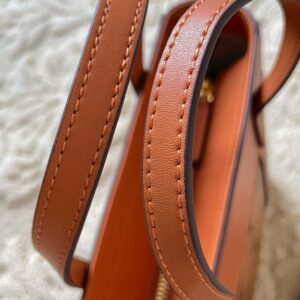 TÚI MCM Visetos Mini Aren Shopper Tote Cognac