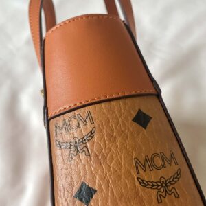 TÚI MCM Visetos Mini Aren Shopper Tote Cognac