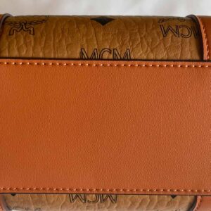 TÚI MCM Visetos Mini Aren Shopper Tote Cognac