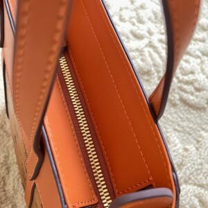 TÚI MCM Visetos Mini Aren Shopper Tote Cognac