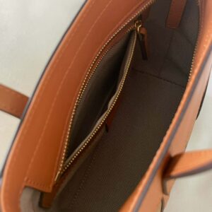 TÚI MCM Visetos Mini Aren Shopper Tote Cognac