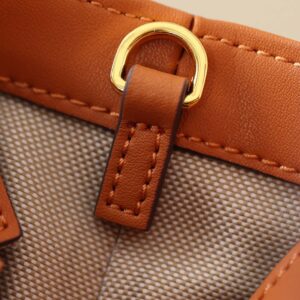 TÚI MCM Visetos Mini Aren Shopper Tote Cognac