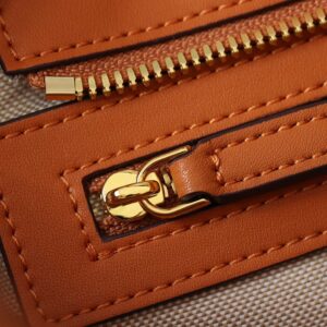 TÚI MCM Visetos Mini Aren Shopper Tote Cognac