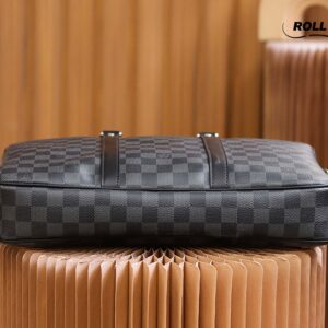 Túi Nam Louis Vuitton Porte Documents Voyage Pm Briefcase 'Black'