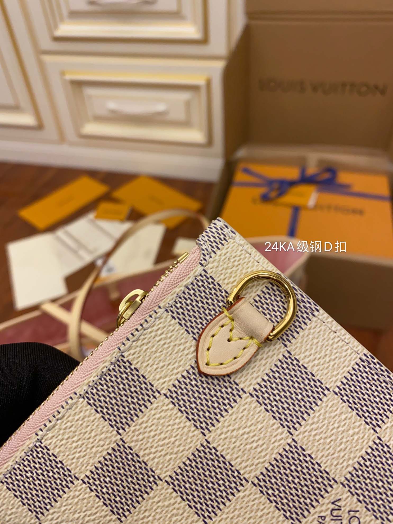 Túi Neverfull MM Damier Azur Be