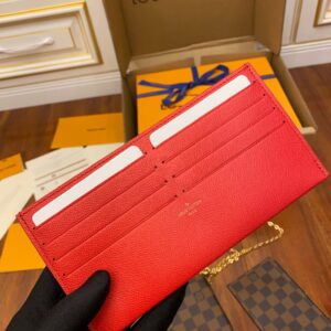 Túi Nữ Louis Vuitton Pochette Felicie Damier Ebene Cerise Red