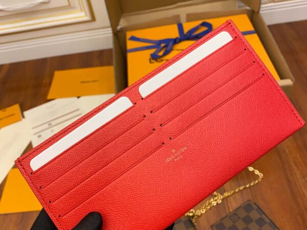 Túi Nữ Louis Vuitton Pochette Felicie Damier Ebene Cerise Red