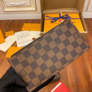 Túi Nữ Louis Vuitton Pochette Felicie Damier Ebene Cerise Red