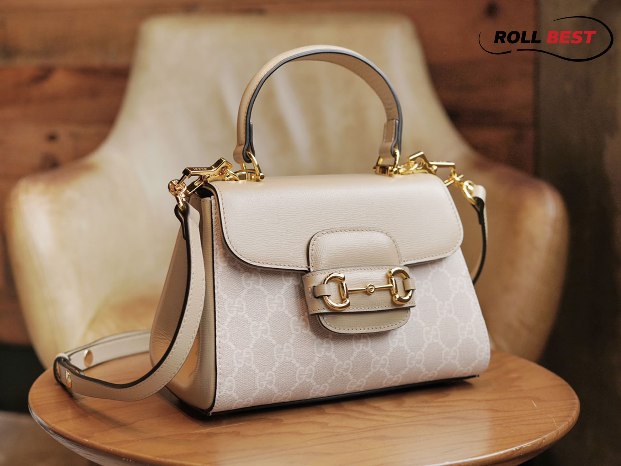 Túi xách Gucci Horsebit 1955 MINI Bag - Beige 