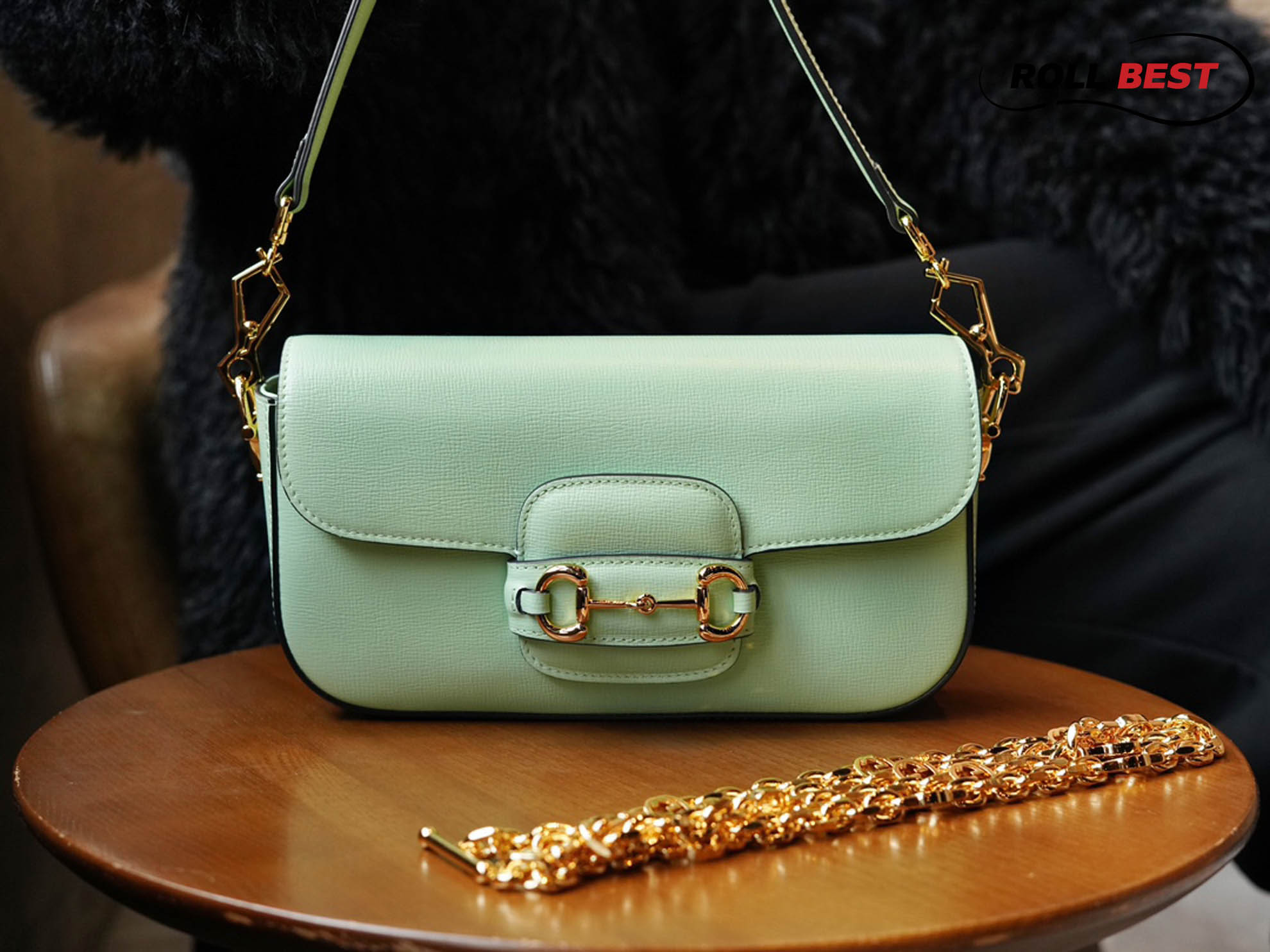 Túi Xách Gucci Horsebit 1955 Shoulder Bag Green