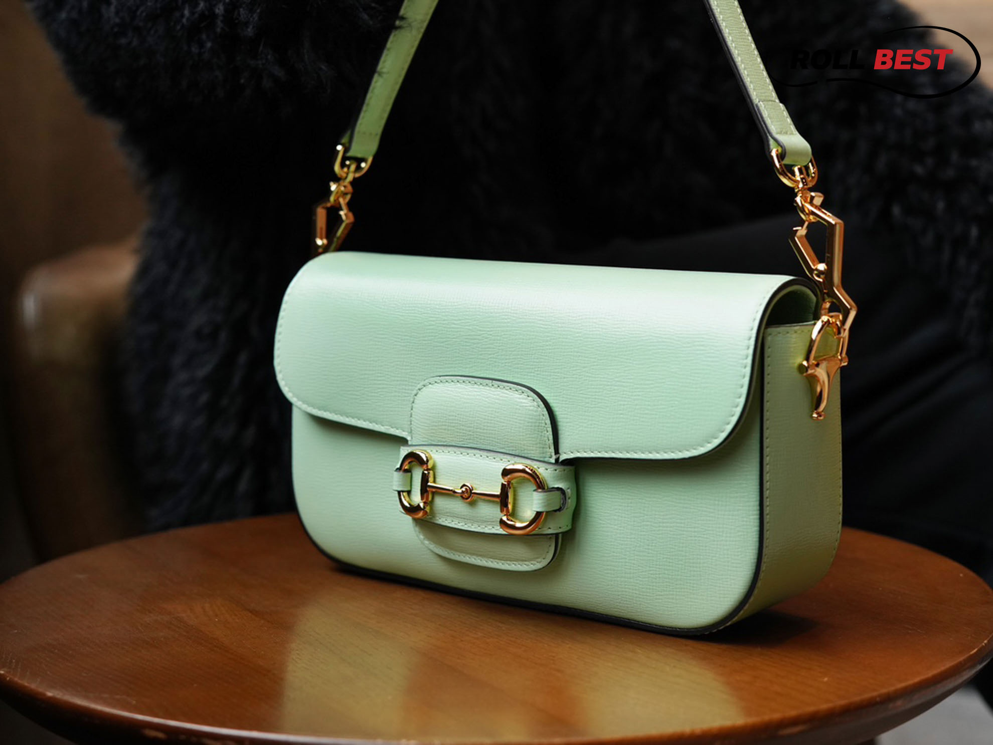 Túi Xách Gucci Horsebit 1955 Shoulder Bag Green