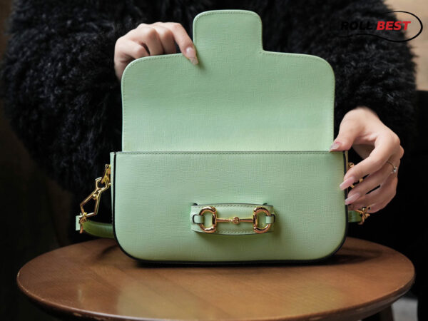 Túi Xách Gucci Horsebit 1955 Shoulder Bag Green