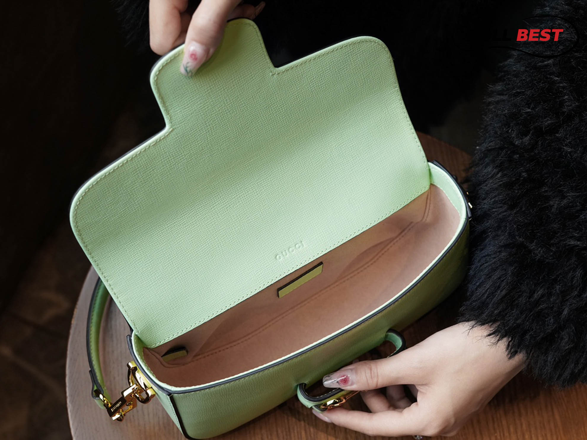 Túi Xách Gucci Horsebit 1955 Shoulder Bag Green