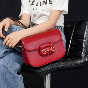 Túi Xách Gucci Horsebit 1955 Shoulder Bag red