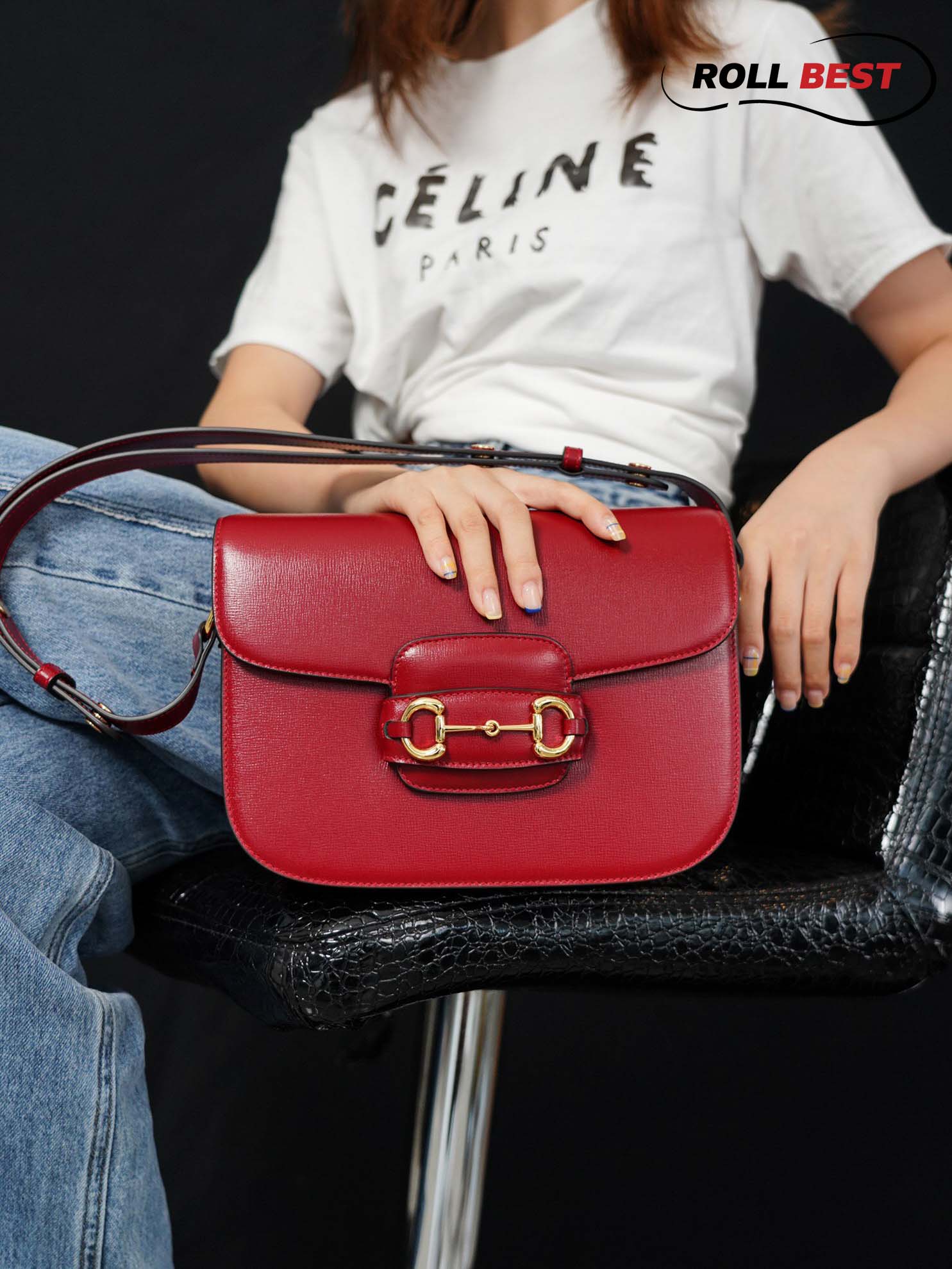 Túi Xách Gucci Horsebit 1955 Shoulder Bag red