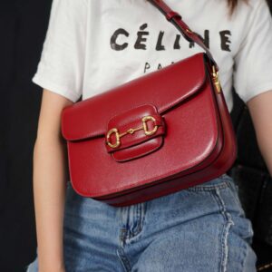 Túi Xách Gucci Horsebit 1955 Shoulder Bag red