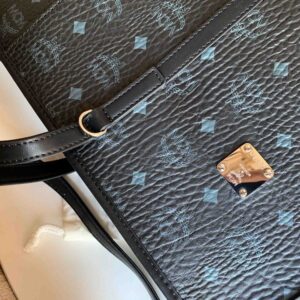 Túi Xách MCM Toni Shopper In Visetos Mini Black