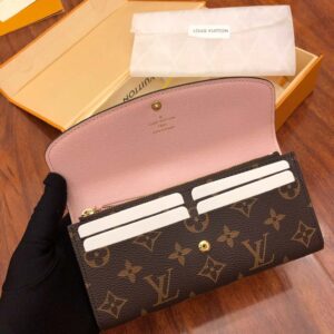 Ví Louis Vuitton Emilie Wallet Rose Ballerin