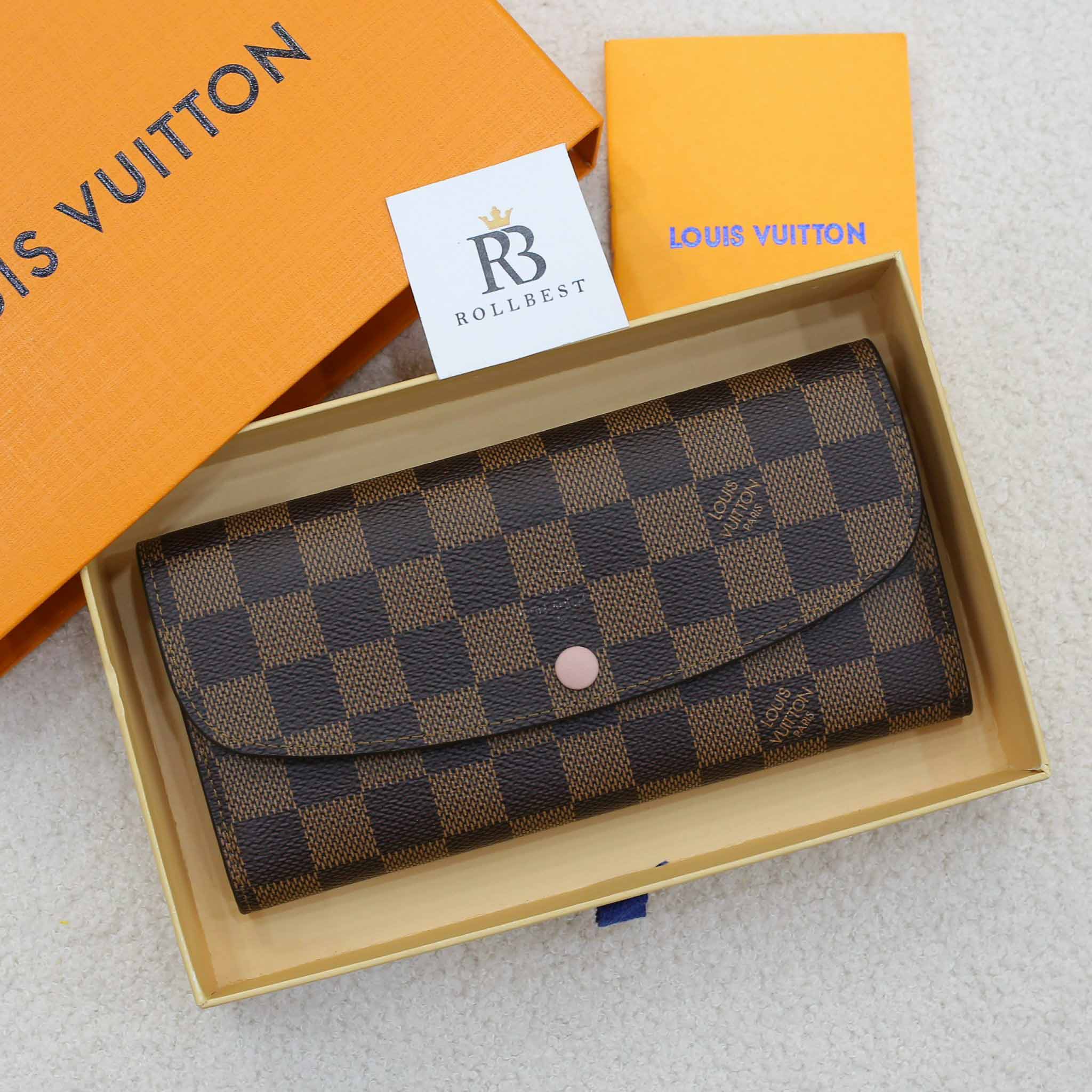 Ví Louis Vuitton Emilie Wallet Rose Ballerin