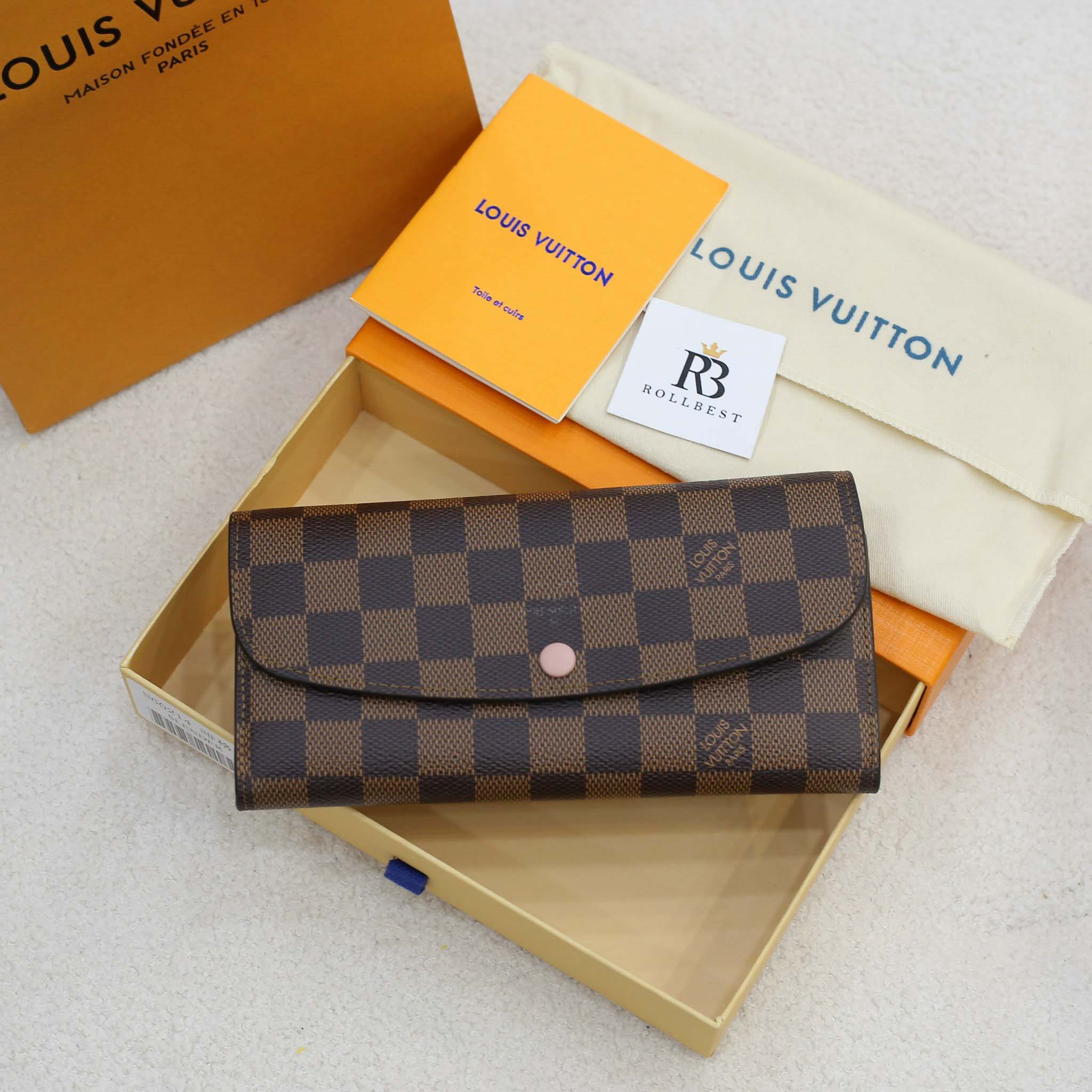 Ví Louis Vuitton Emilie Wallet Rose Ballerin