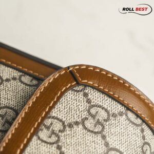 Túi Gucci Horsebit 1955 Mini Bag Nâu GG Canvas