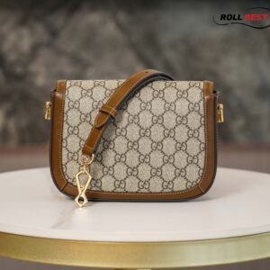 Túi Gucci Horsebit 1955 Mini Bag Nâu GG Canvas