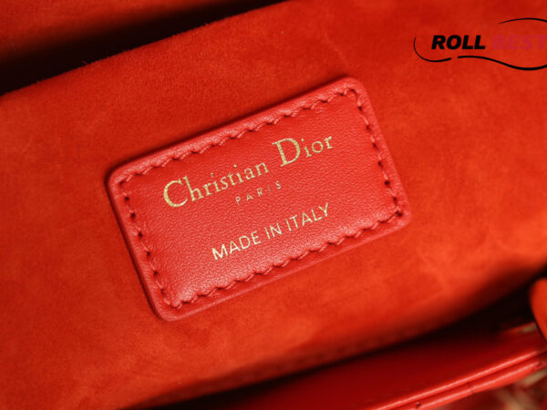Túi Dior Lady D-Joy Bag Bright Orange Cannage Lambskin