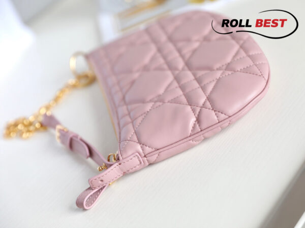 Dior Pink Cannage Leather Tulip Chain Bag