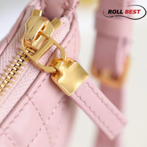 Dior Pink Cannage Leather Tulip Chain Bag