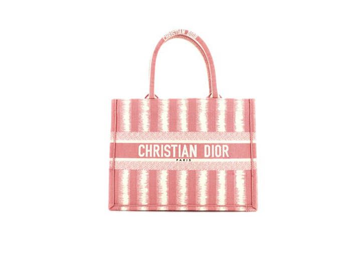 Túi Christian Dior Book Tote Bayadere Stripe Embroidered Canvas Medium