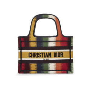 Túi Christian Dior Multicolor Embroidered Canvas Book Tote Mini
