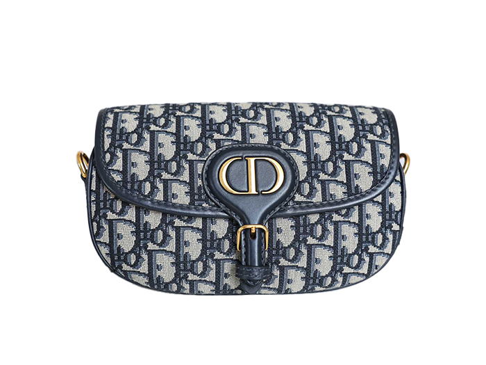 Túi Dior Bobby East- West Bag Blue Oblique Jacquard