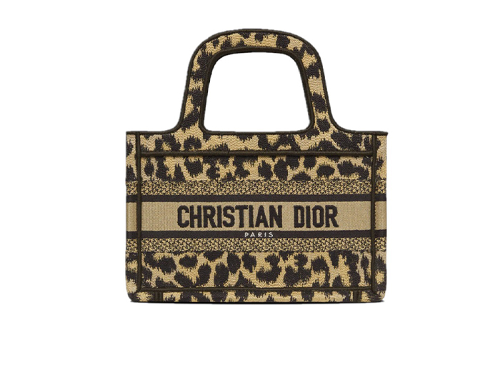 Túi Dior Mini Book Tote ‘Beige Multicolor Mizza’