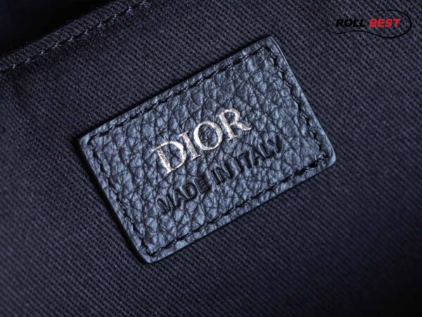 Balo Dior Oblique Họa Tiết Charm Đen