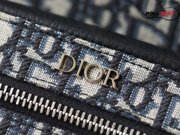 Balo Dior Oblique Họa Tiết Charm Sliver