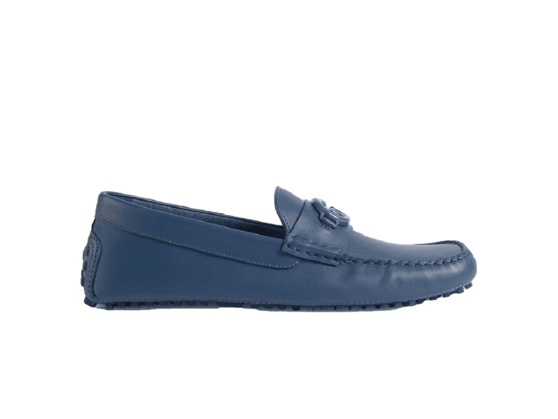 Giày Gucci Driver With Interlocking G 'Indigo Blue Leather'