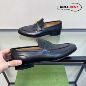 Giày Gucci HA HA HA Loafer With Interlocking G 'Black' ‎