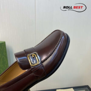 Giày Gucci Interlocking G Loafer 'Dark Brown'