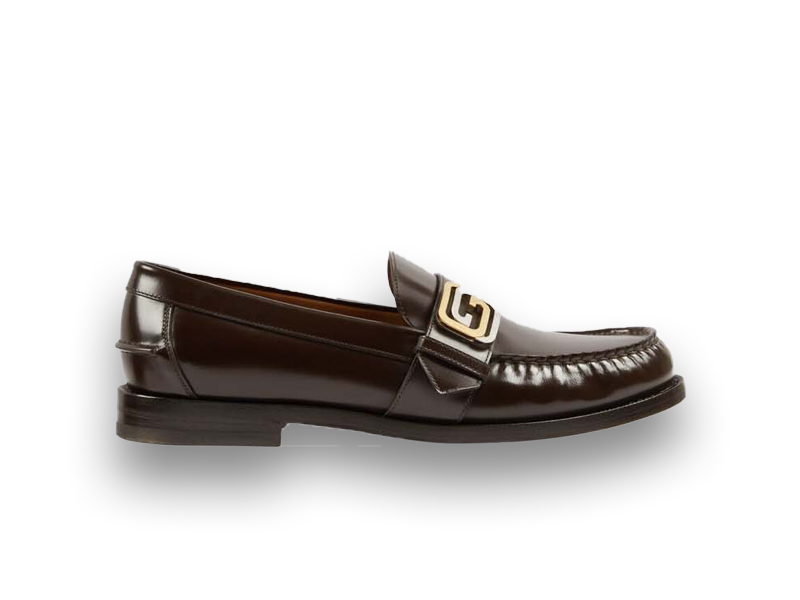 Giày Gucci Interlocking G Loafer 'Dark Brown'