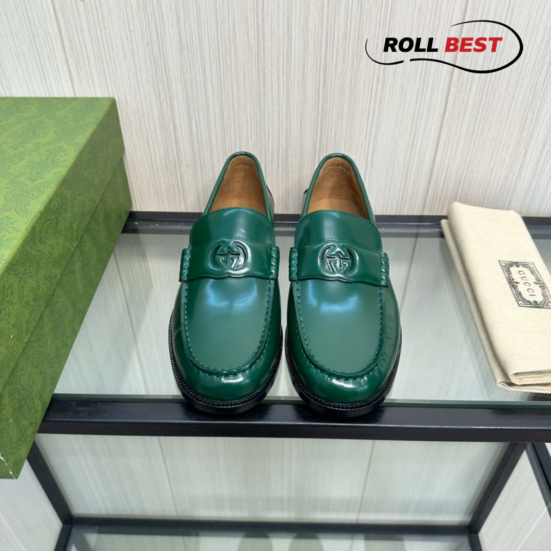 Giày Gucci Interlocking G Loafer 'Green'