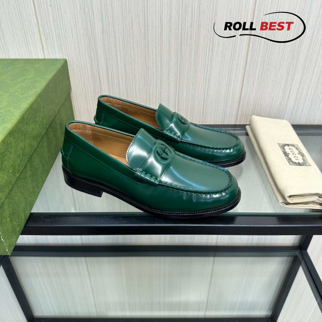 Giày Gucci Interlocking G Loafer 'Green'