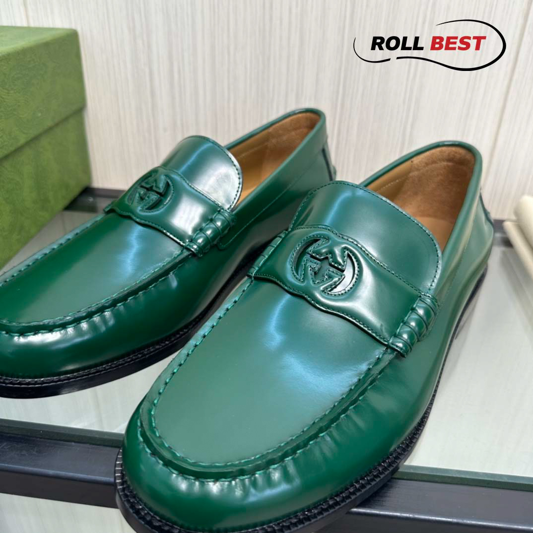 Giày Gucci Interlocking G Loafer 'Green'