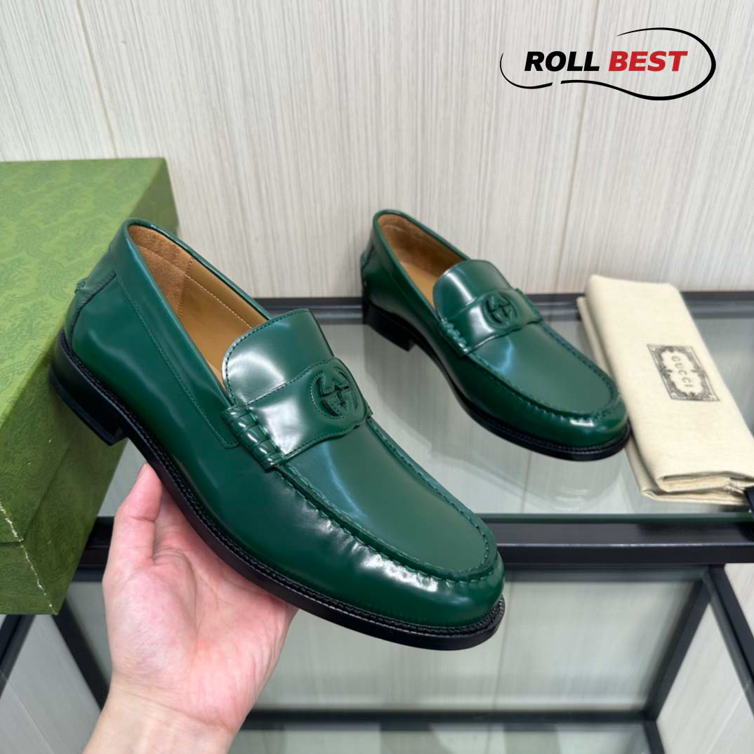 Giày Gucci Interlocking G Loafer 'Green'