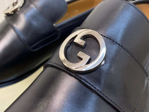 Giày Gucci Loafer Interlocking G 'Black Leather'