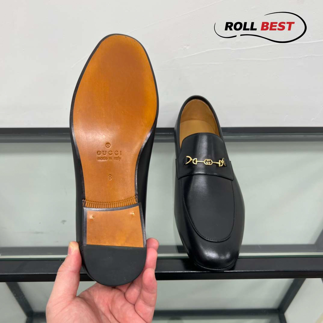 Giày Gucci Loafer With Horsebit 'Black'