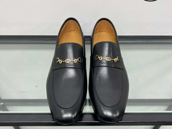Giày Gucci Loafer With Horsebit 'Black'