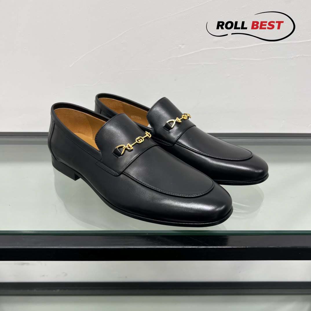 Giày Gucci Loafer With Horsebit 'Black'